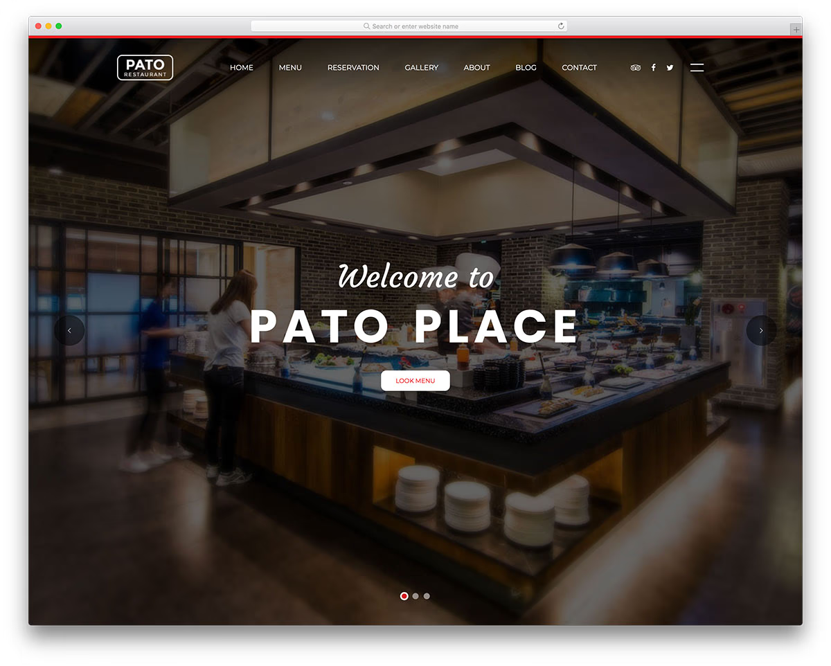 Premium restaurant website design inspiration